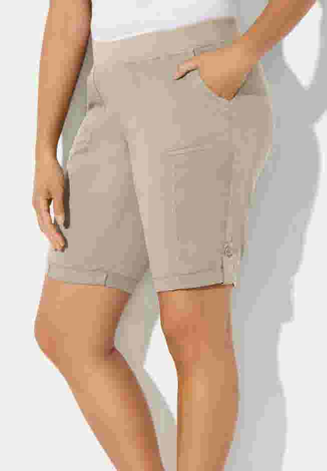 Stretch Knit Waist Cargo Short image number 3