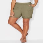 Stretch Knit Waist Cargo Short image number null