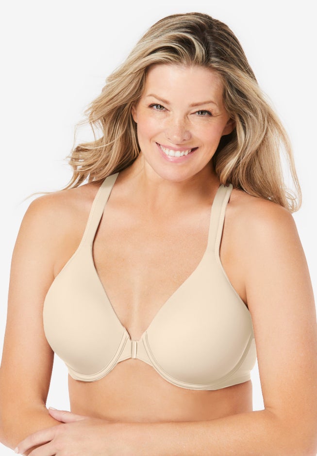 Brigitte Racerback Front-Close Seamless Underwire Bra image number 0