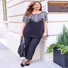 Crepe Knit Pull-On Pant image number null