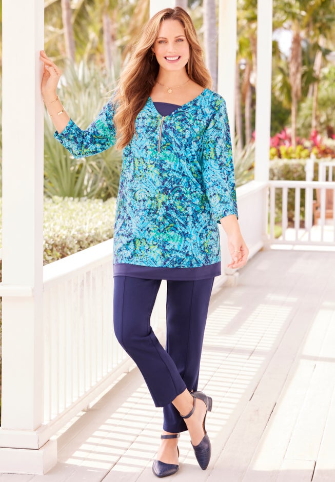 Crepe Knit Pull-On Pant image number 3