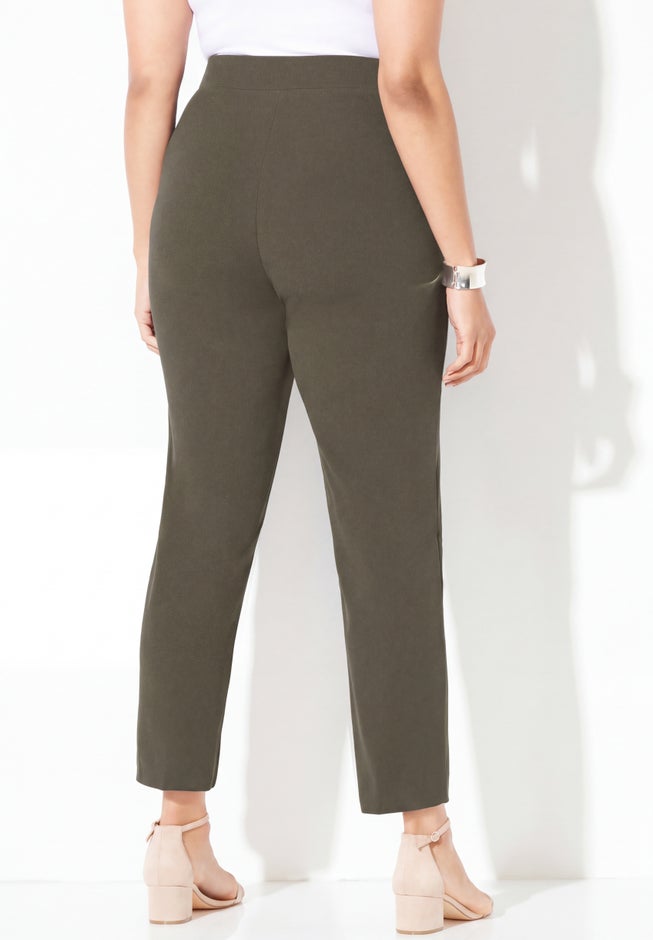 Crepe Knit Pull-On Pant image number 1