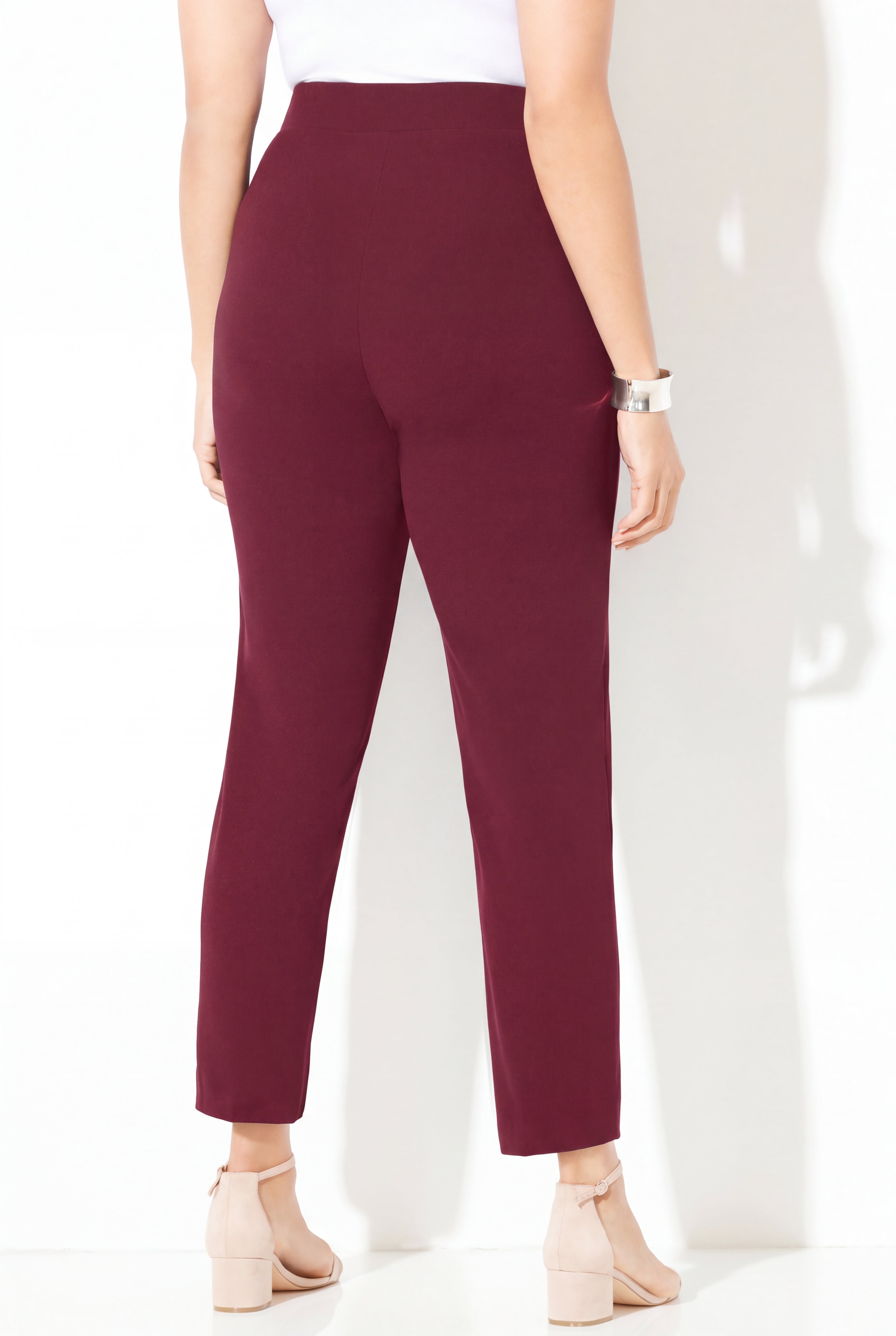 Crepe Knit Pull-On Pant image number 1