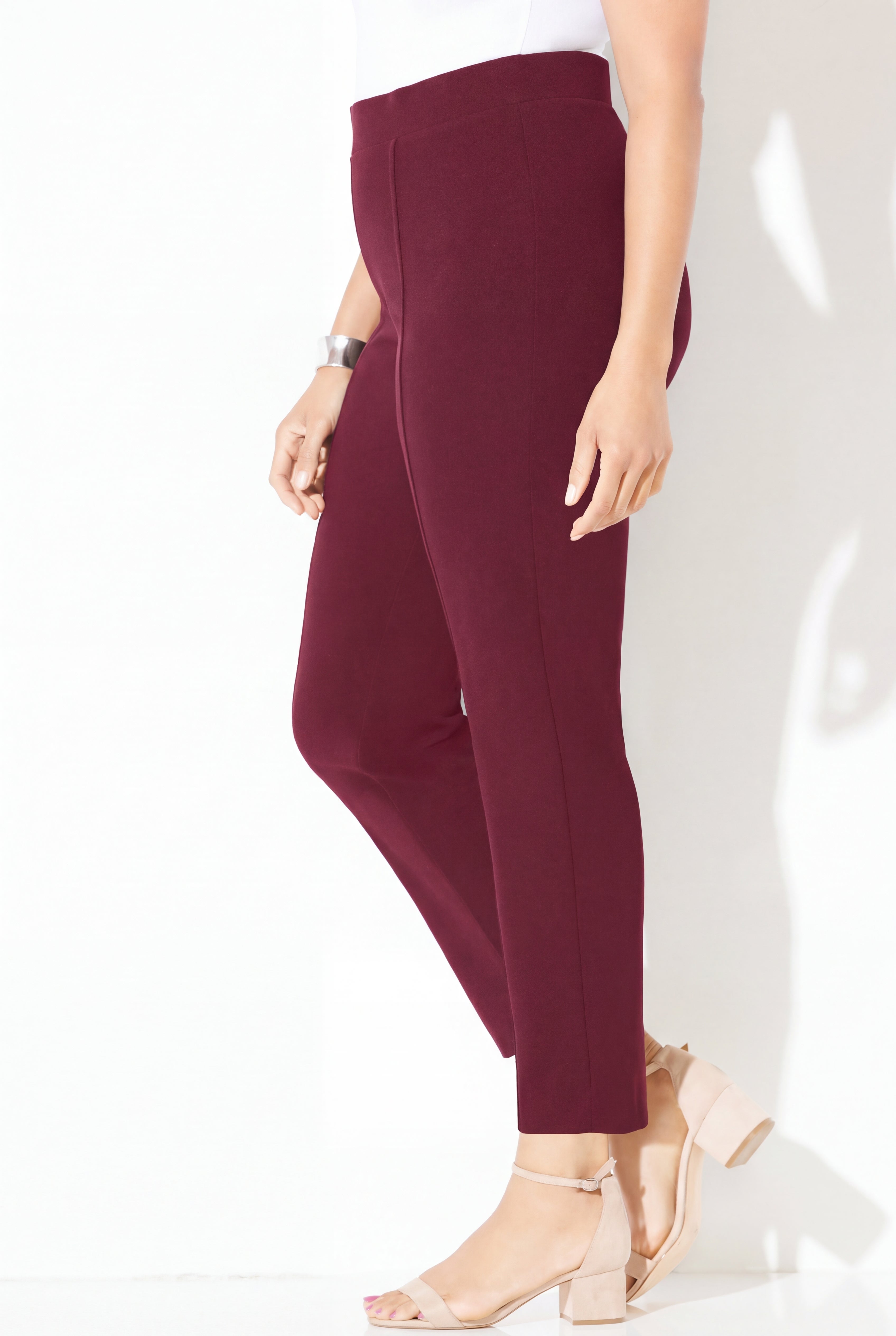 Crepe Knit Pull-On Pant image number 2