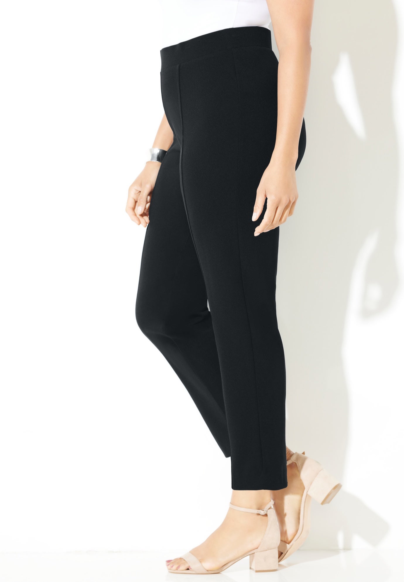 Crepe Knit Pull-On Pant image number 2