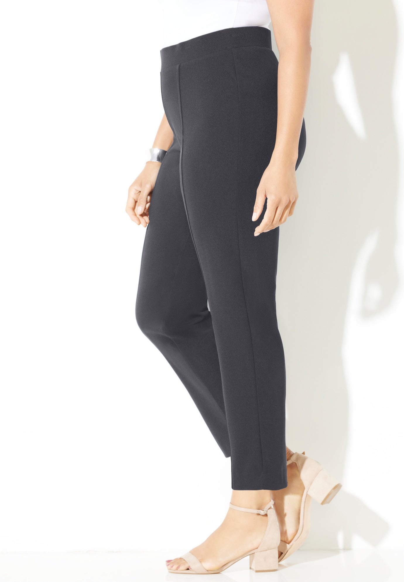 Crepe Knit Pull-On Pant image number 2