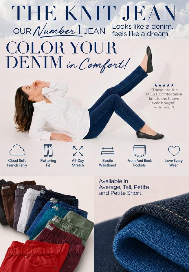 The Knit Jean image number 1