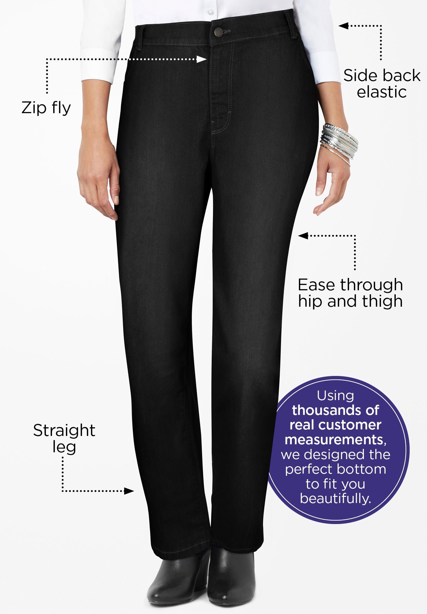 Right Fit&reg; Moderately Curvy Jean image number 1