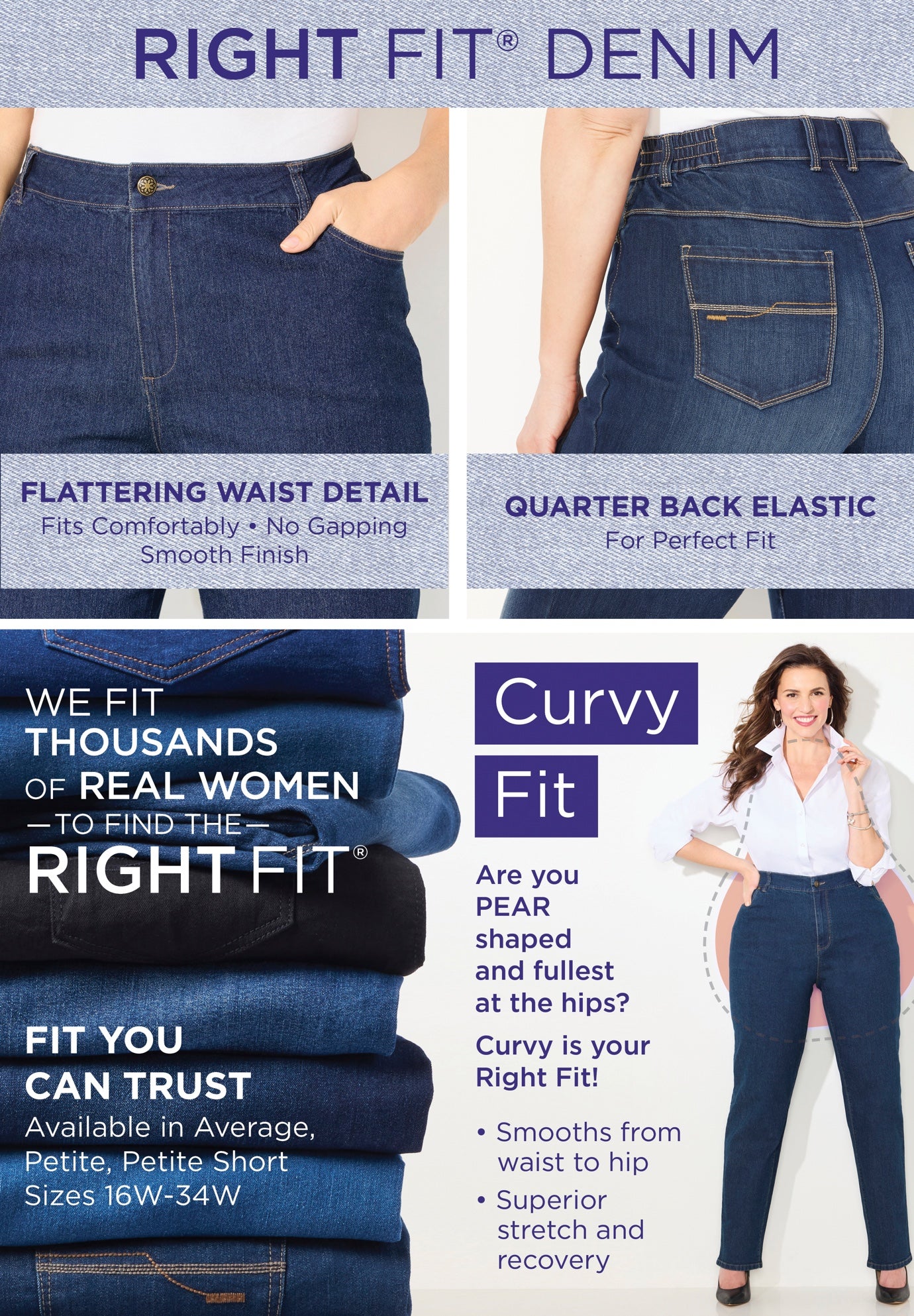 Right Fit&reg; Curvy Jean image number 1