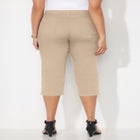 Sateen Stretch Capri image number null