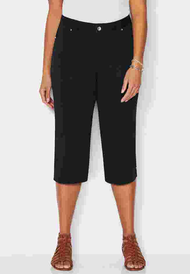 Sateen Stretch Capri image number 0