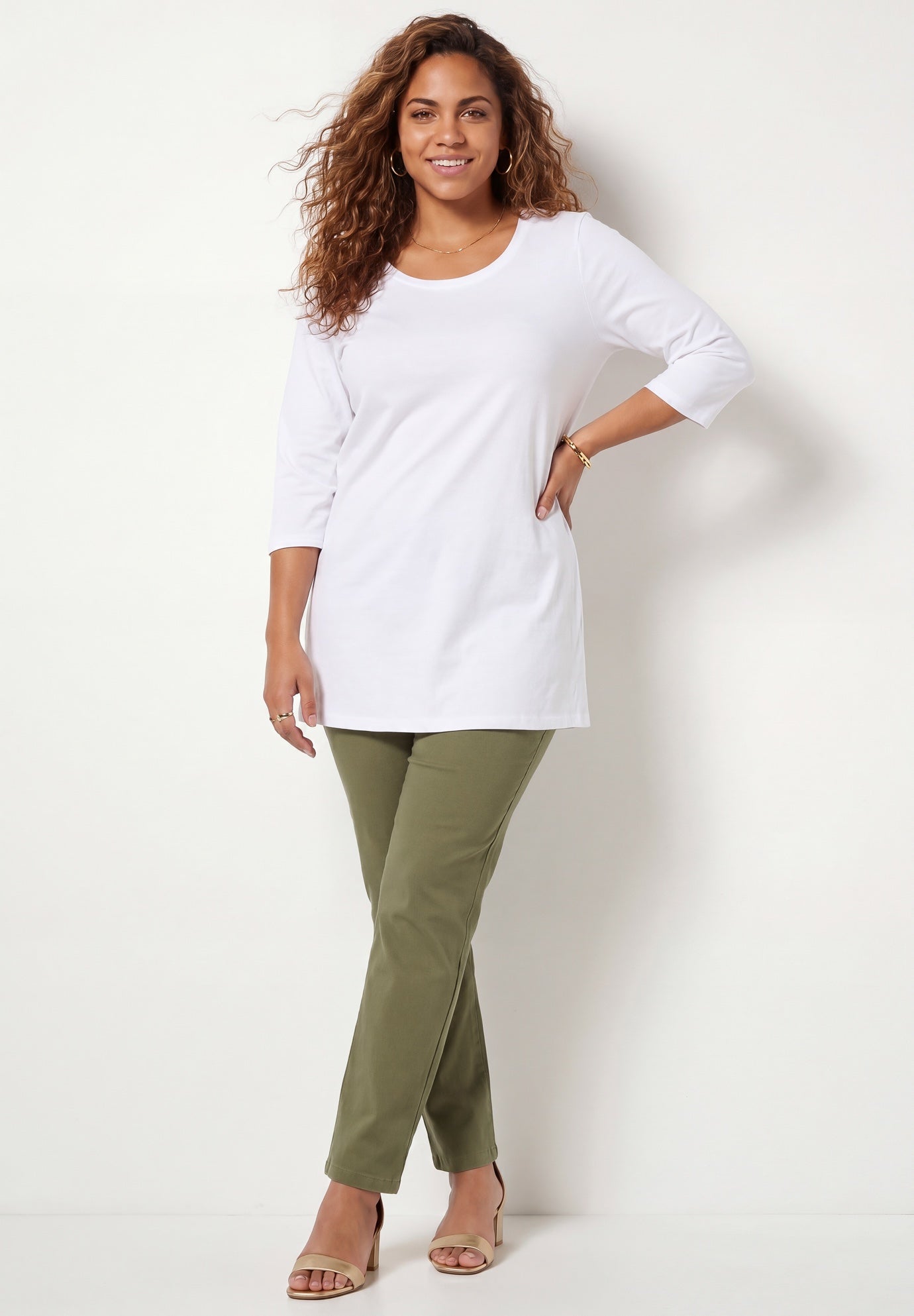 Softluxe Sateen Stretch Pant image number 4