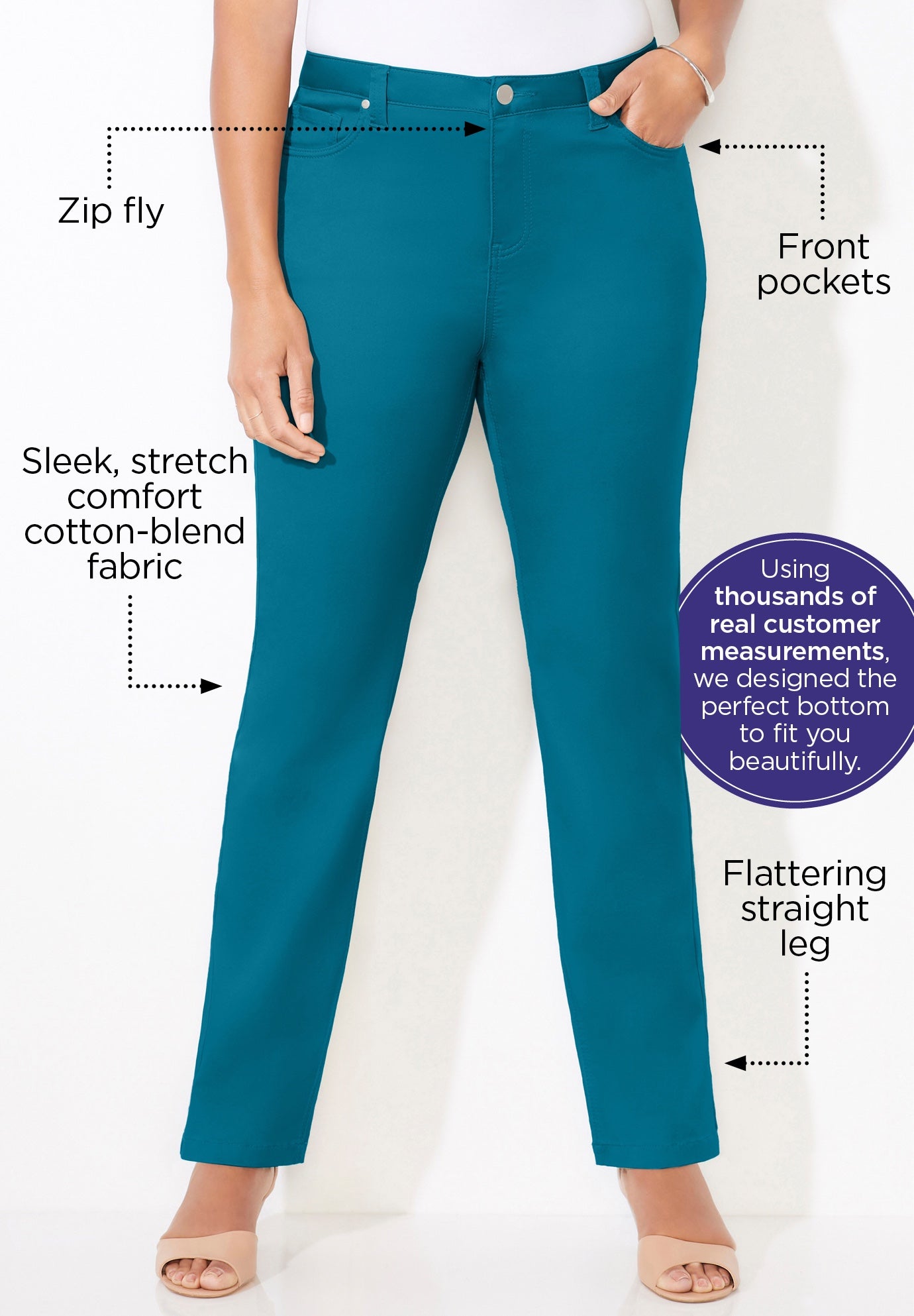 Sateen Stretch Pant image number 2
