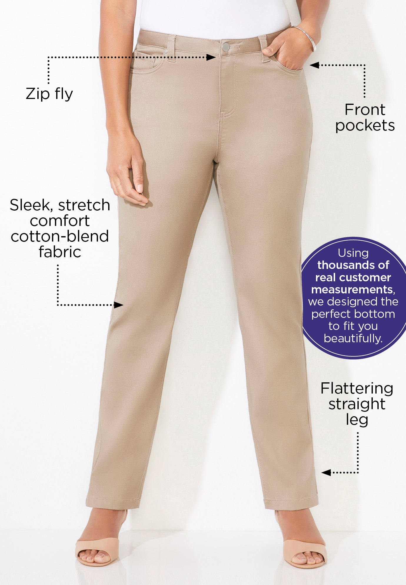 Sateen Stretch Pant image number 1
