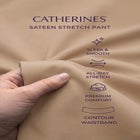 Sateen Stretch Capri image number null