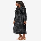 2-Piece Stretch Crepe Single-Breasted Skirt Suit image number null