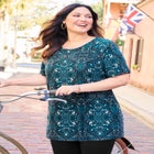 Easy Fit Short Sleeve Scoopneck Tunic image number 0