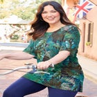 Easy Fit Short Sleeve Scoopneck Tunic image number null