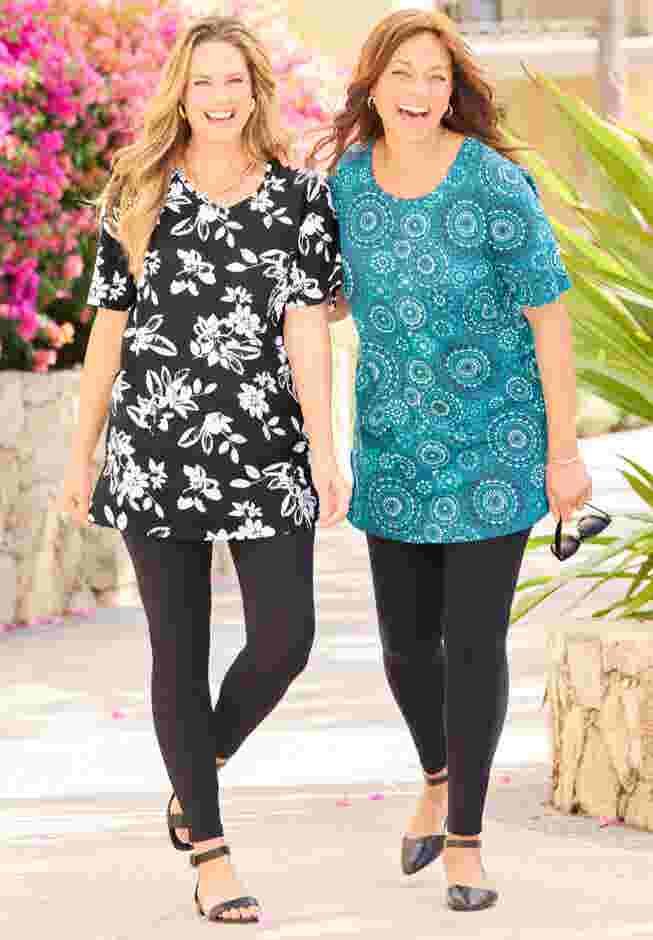 Easy Fit Short Sleeve Scoopneck Tunic image number 5