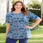 Easy Fit Short Sleeve Scoopneck Tunic image number null