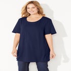 Easy Fit Short Sleeve Scoopneck Tunic image number null