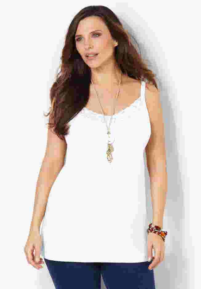Suprema® Cami With Lace image number 0