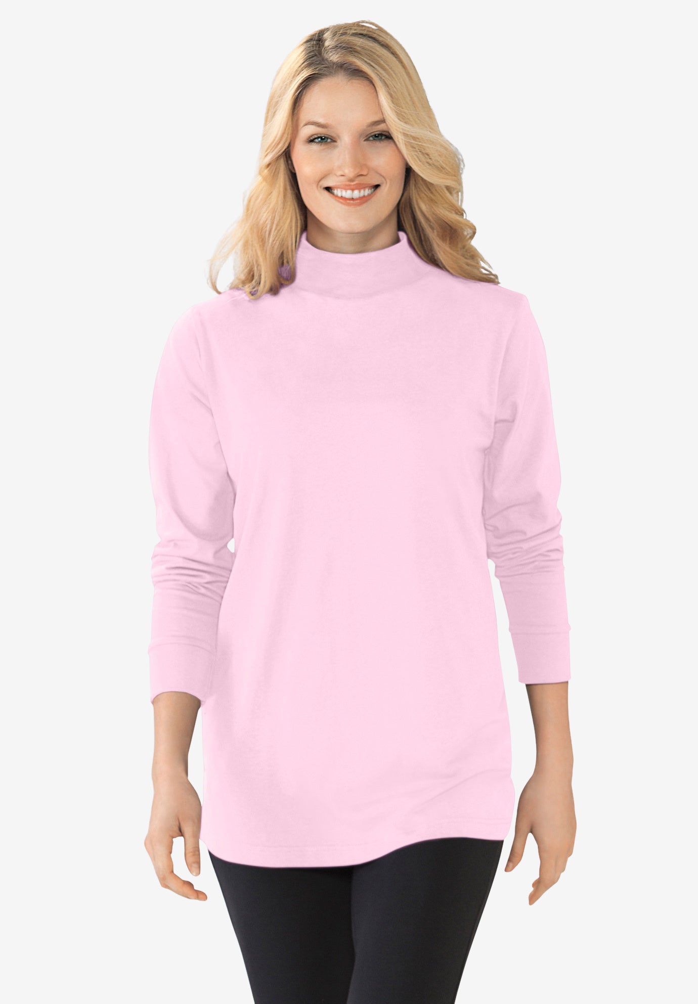 Perfect Long-Sleeve Mockneck Tee image number 0