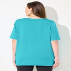 Suprema® Embroidered Scoopneck Tee image number null