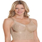 Jacquard Front-Close Wireless Longline Posture Bra image number null