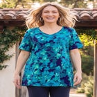 Easy Fit Short Sleeve V-Neck Tunic image number null