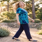 Easy Fit Short Sleeve V-Neck Tunic image number null
