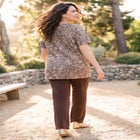 Easy Fit Short Sleeve V-Neck Tunic image number 1