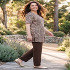 Easy Fit Short Sleeve V-Neck Tunic image number 2