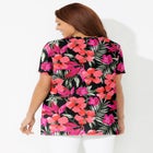 Easy Fit Short Sleeve V-Neck Tunic image number null