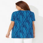 Easy Fit Short Sleeve V-Neck Tunic image number null