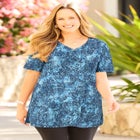 Easy Fit Short Sleeve V-Neck Tunic image number null