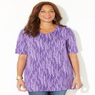 Easy Fit Short Sleeve V-Neck Tunic image number null