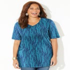 Easy Fit Short Sleeve V-Neck Tunic image number null