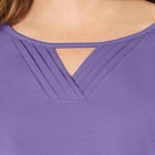Suprema® Pleat-Neck Tee image number null