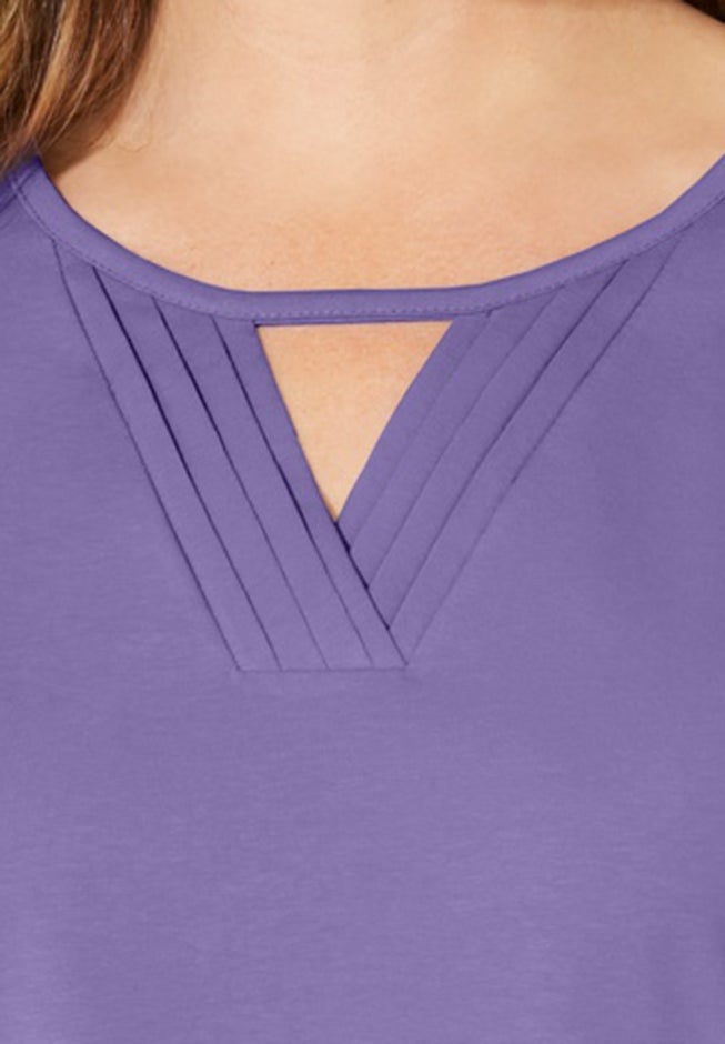 Suprema® Pleat-Neck Tee image number 2