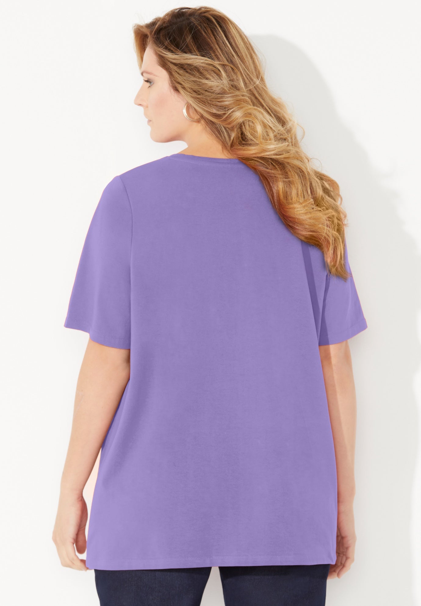 Suprema&reg; Pleat-Neck Tee image number 2