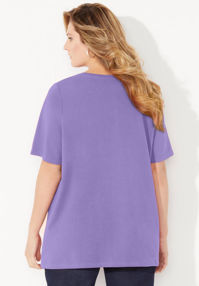 Suprema&reg; Pleat-Neck Tee image number 2