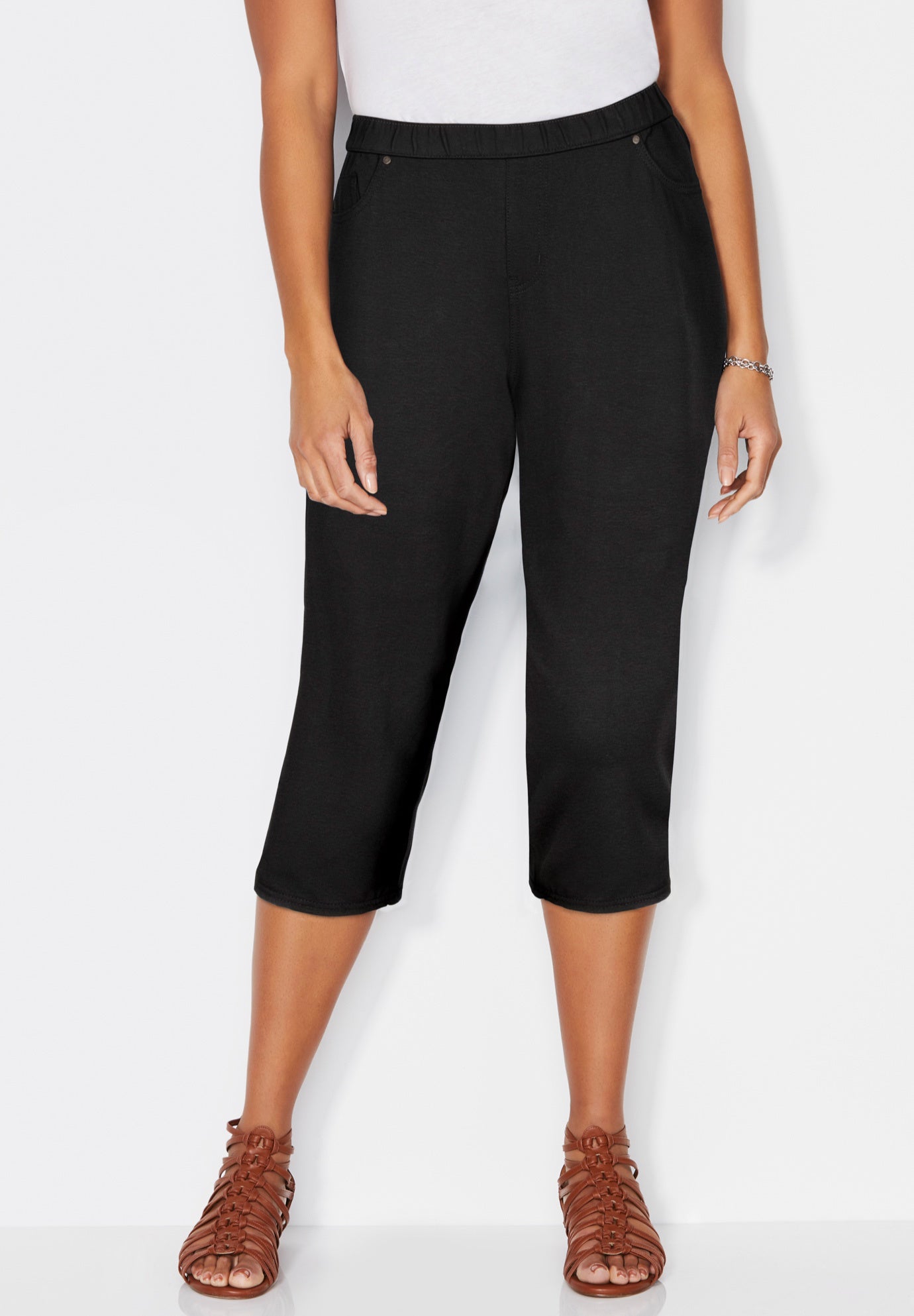 The Knit Jean Capri (With Pockets) image number 0