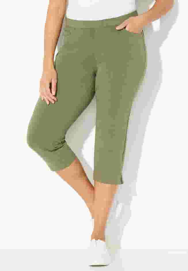 The Knit Jean Capri (With Pockets) image number 0