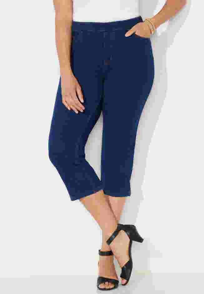 The Knit Jean Capri (With Pockets) image number 0