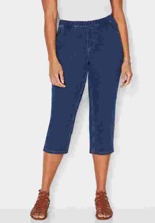 The Knit Jean Capri (With Pockets) image number 0