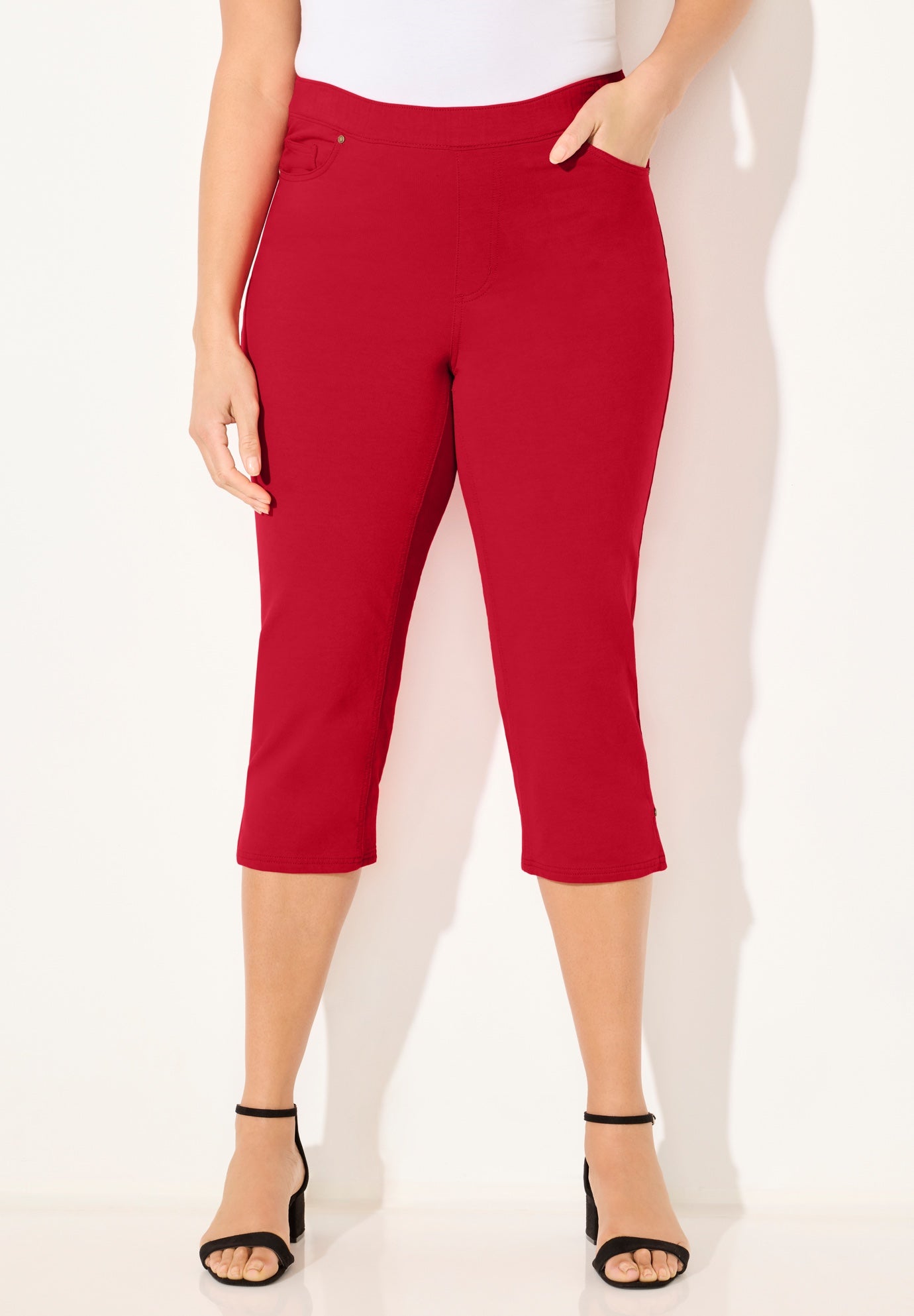 The Knit Jean Capri (With Pockets) image number 0