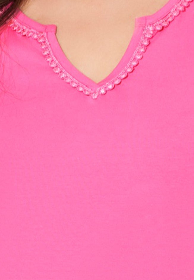 Suprema® Embroidered Notch-Neck Tee image number 2