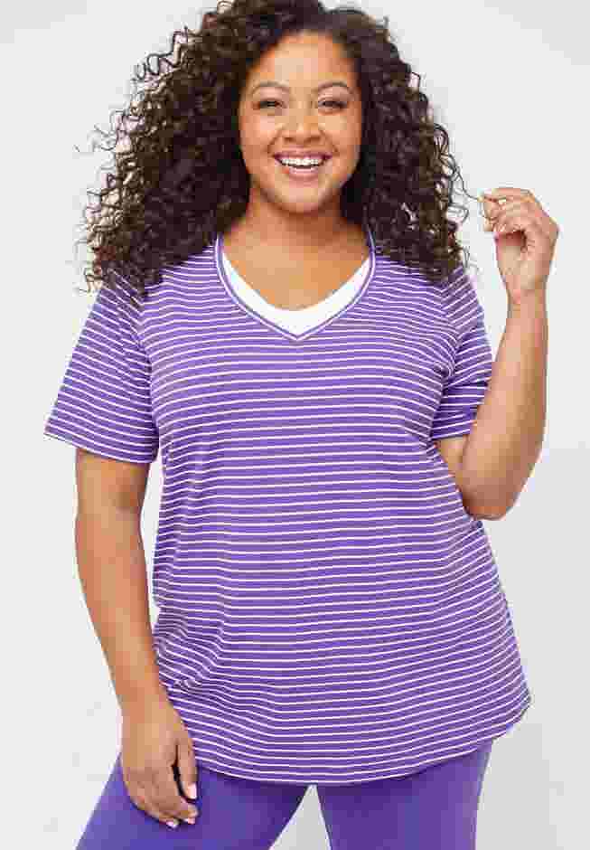 Suprema™ Striped Duet Top image number 0