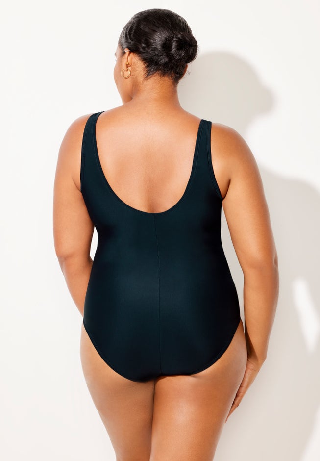 Chlorine Resistant Tank One Piece Swimsuit image number 1